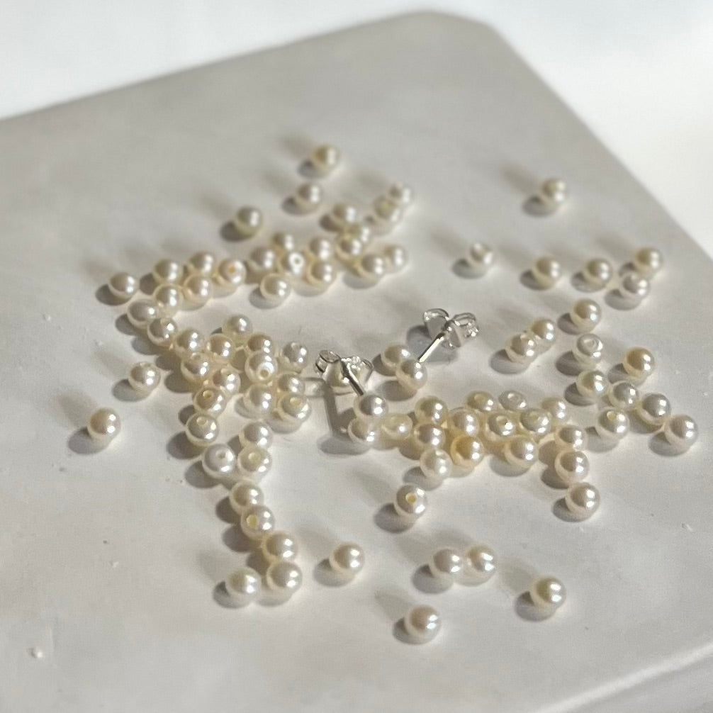 Itty Bitty Vintage Pearl Studs
