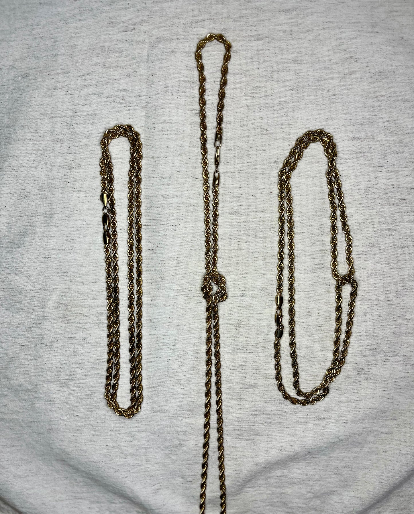 Vintage Gold Rope Chains