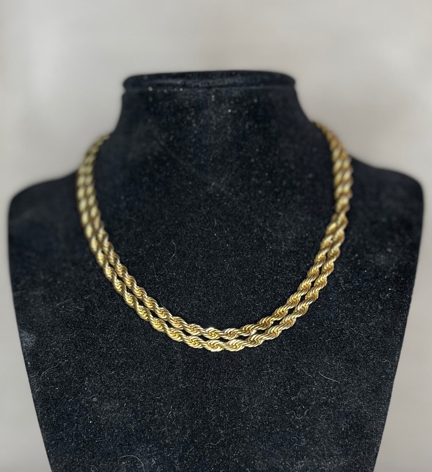 Vintage Gold Rope Chains