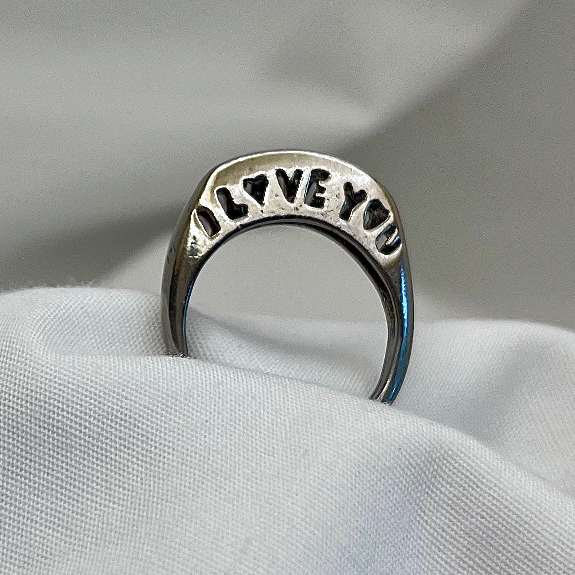 I Love You Cut Out Ring