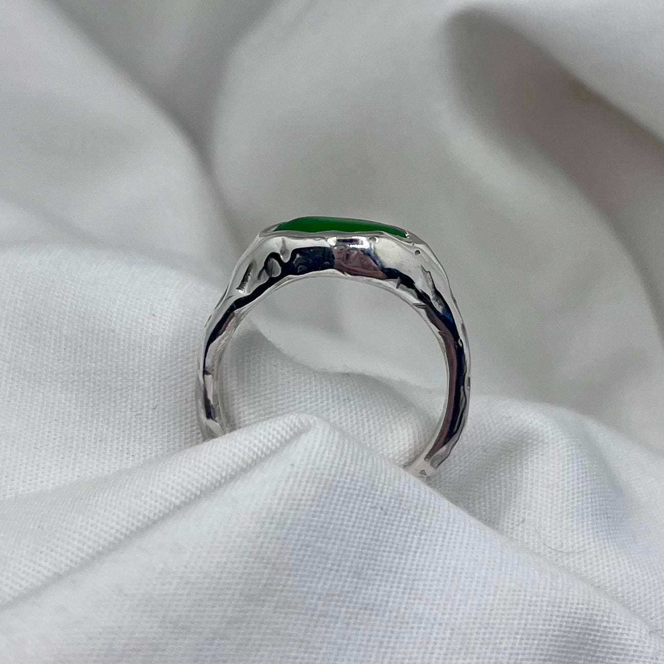 Green Hawaii Sea Glass Ring