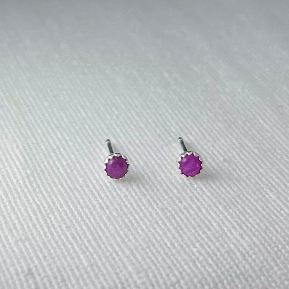 Petite Gemstone Studs