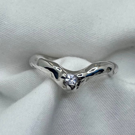 Sapphire Wishbone Ring