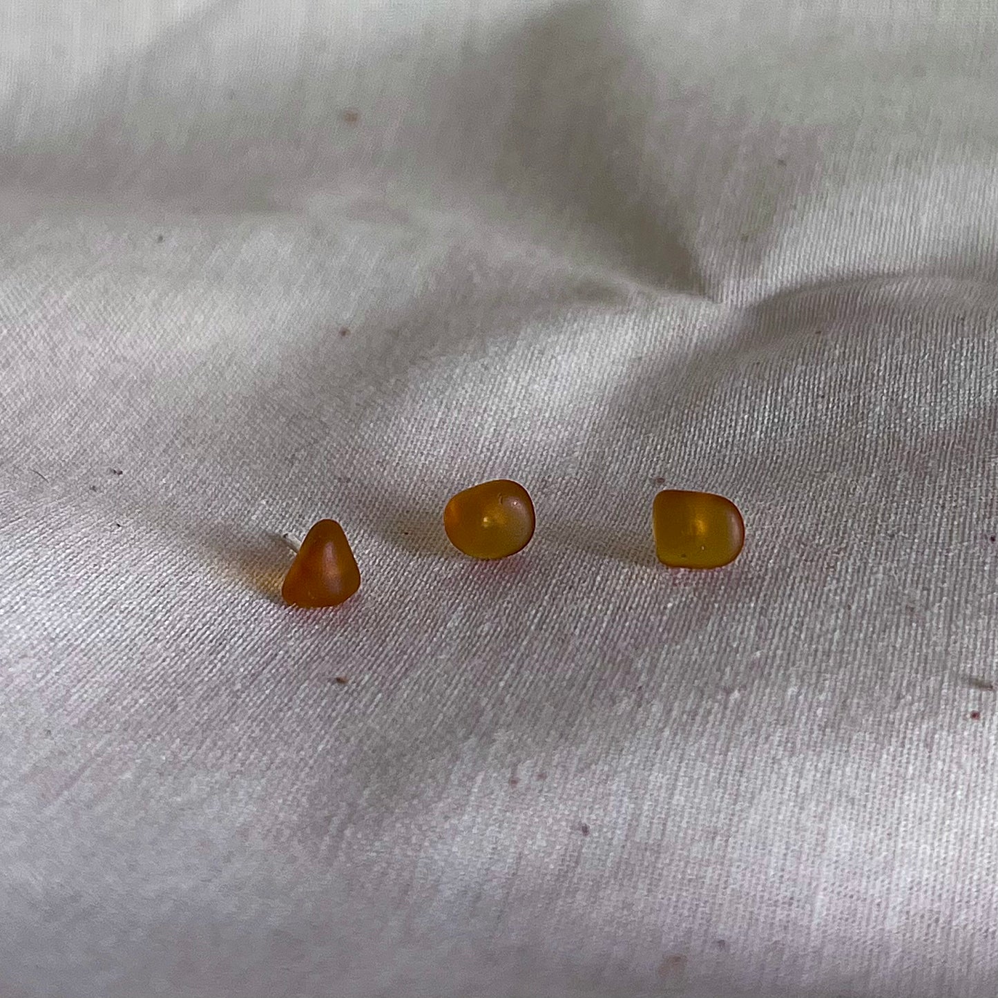 Simple Sea Glass Studs