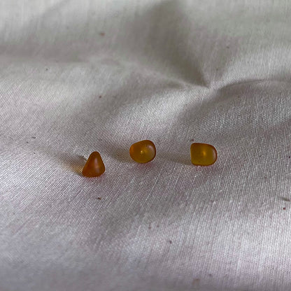 Simple Sea Glass Studs