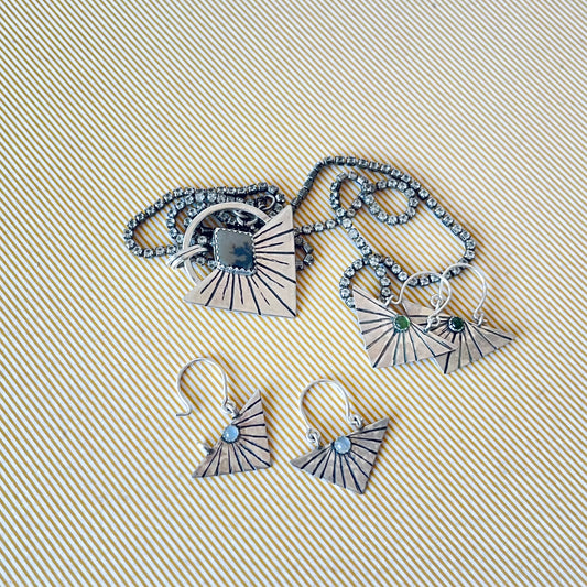 Moonstone Agatha Earrings