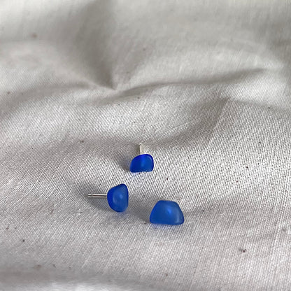 Simple Sea Glass Studs