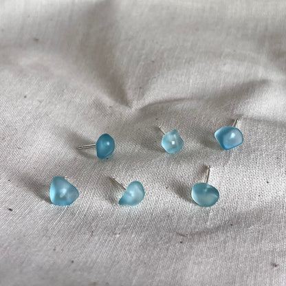 Simple Sea Glass Studs