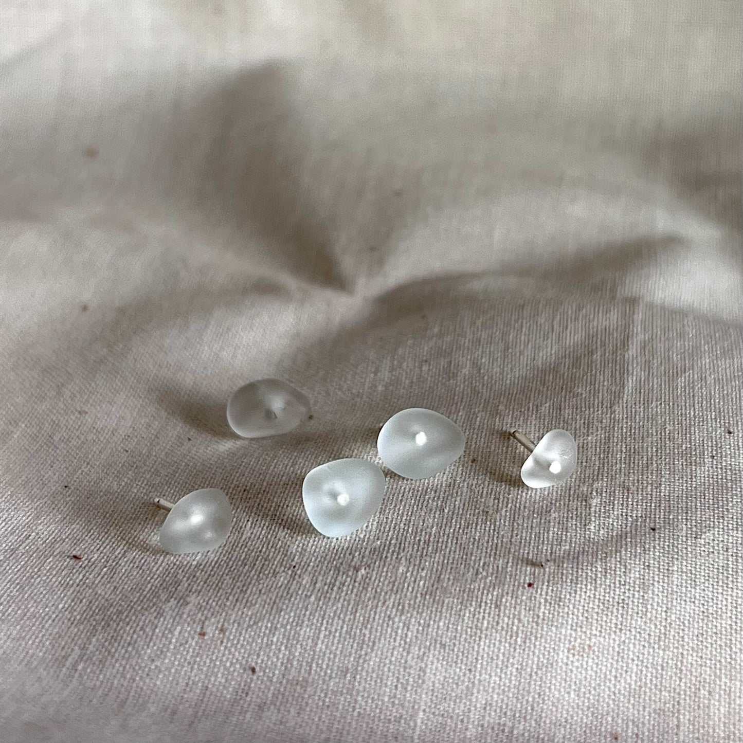 Simple Sea Glass Studs