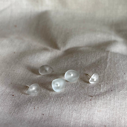 Simple Sea Glass Studs