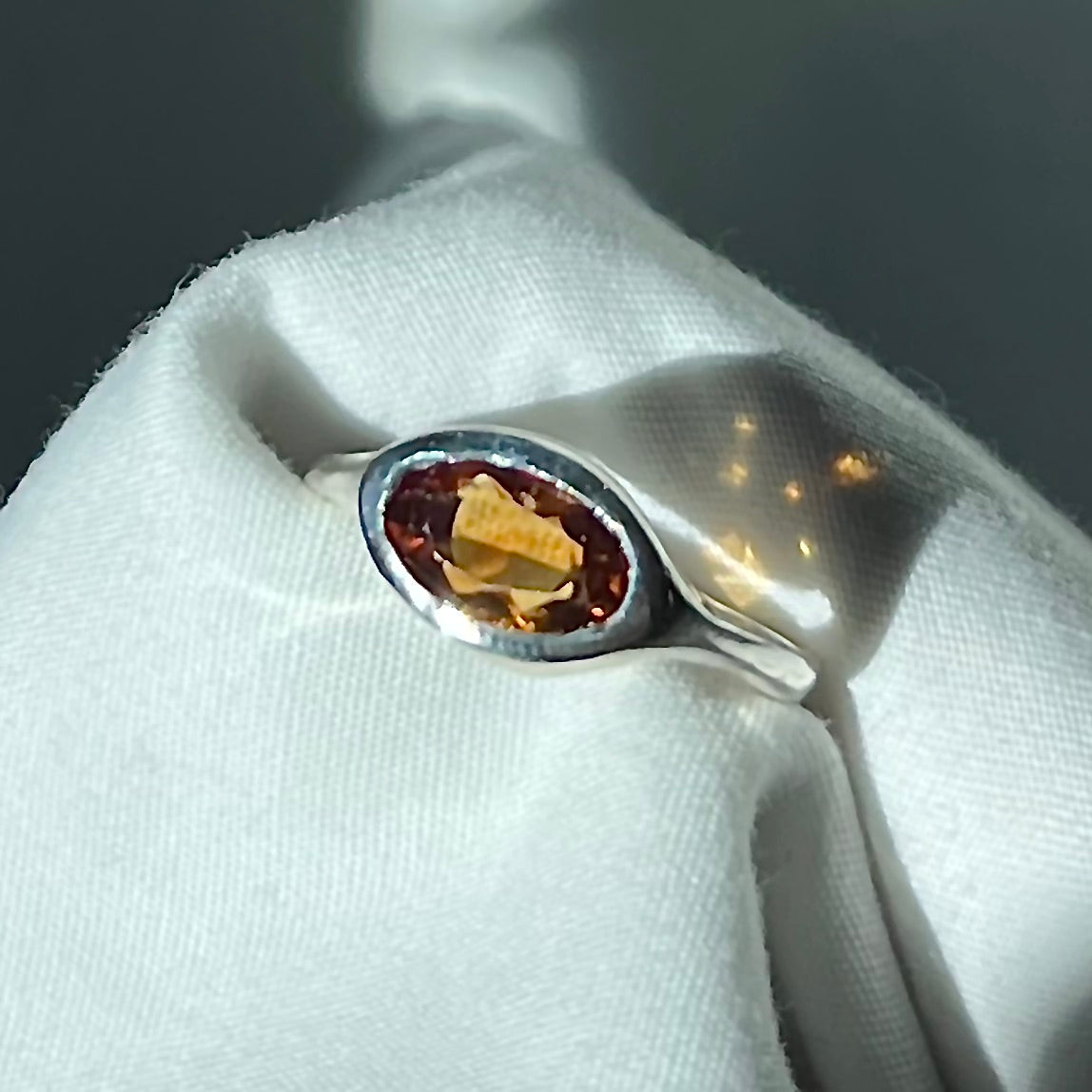 Citrine Slimline Ring