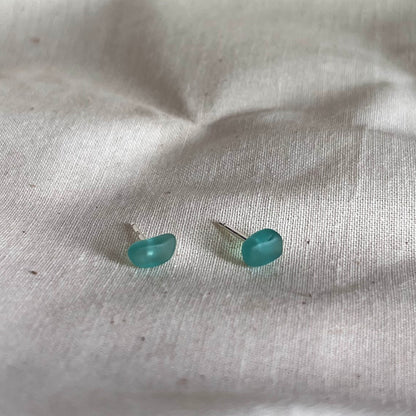 Simple Sea Glass Studs