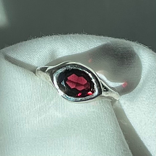 Garnet Slimline Ring