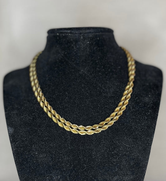 Vintage Gold Rope Chains