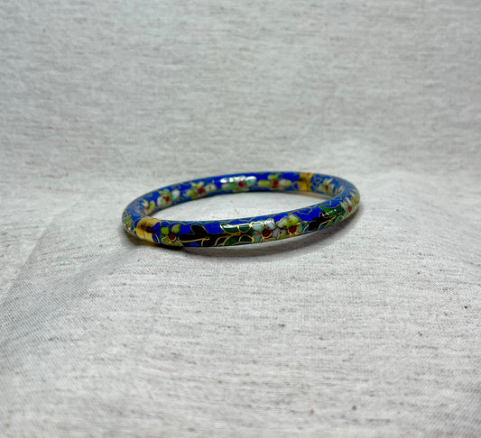Antique Blue Cloisonne Bangle
