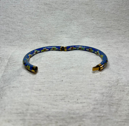 Antique Blue Cloisonne Bangle