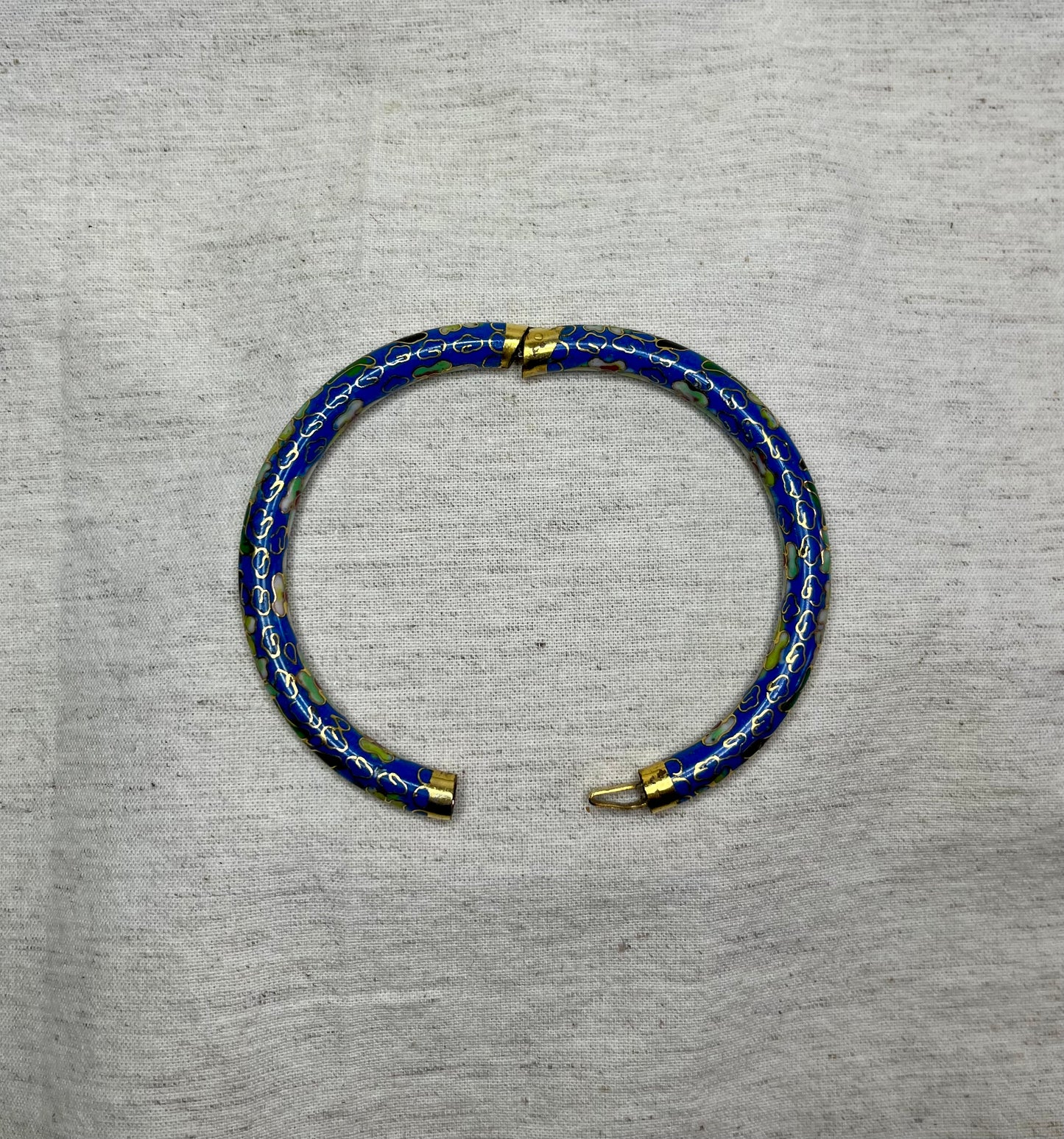 Antique Blue Cloisonne Bangle