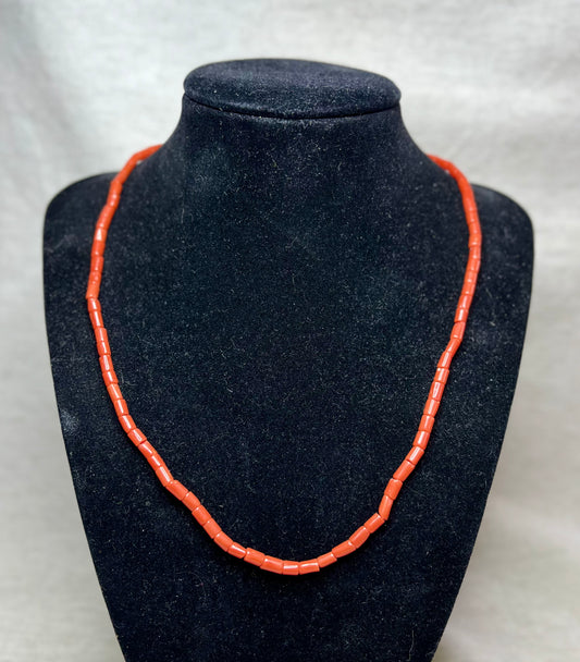 Vintage Gold and Coral Necklace