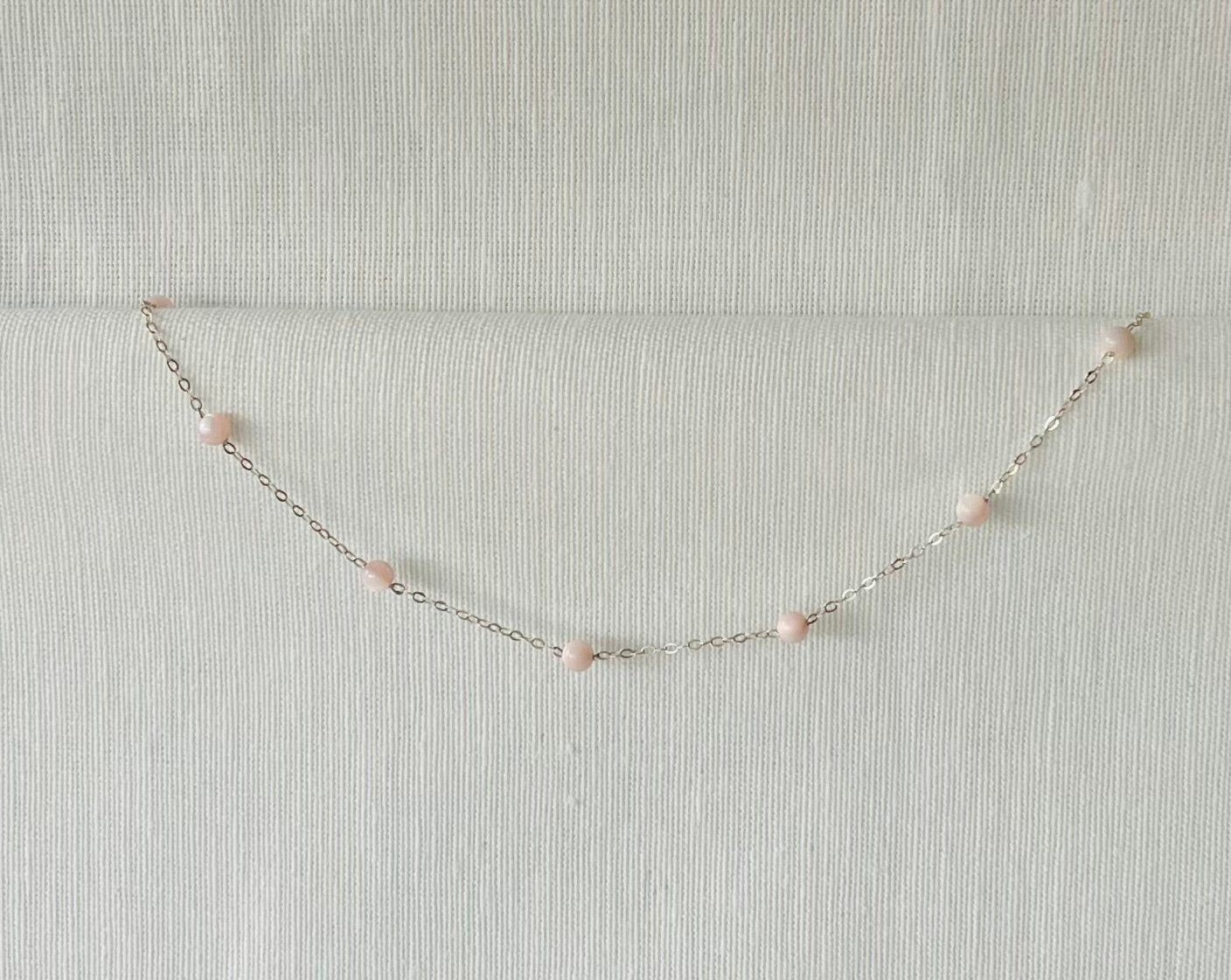 Pastel Pink Mother of Pearl Choker