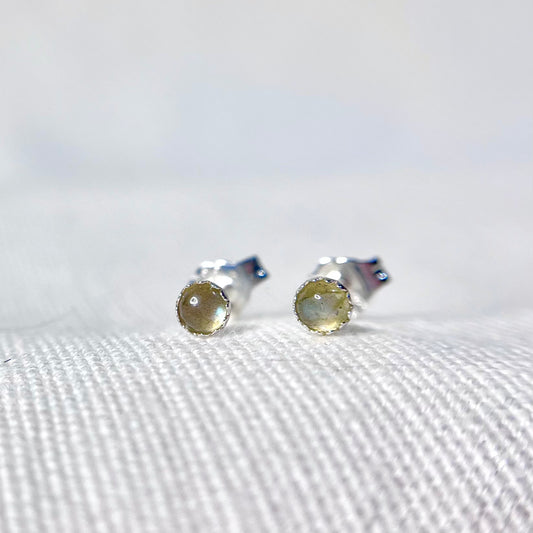 Labradorite Studs
