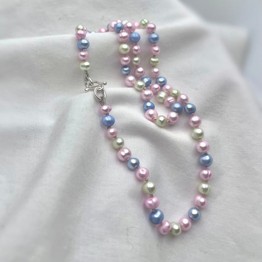 Pastel Pearl Necklace