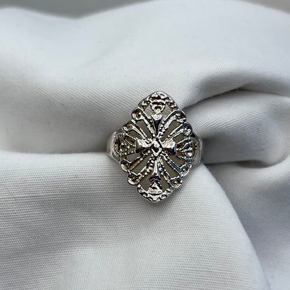 Ornate Cross Motif Ring