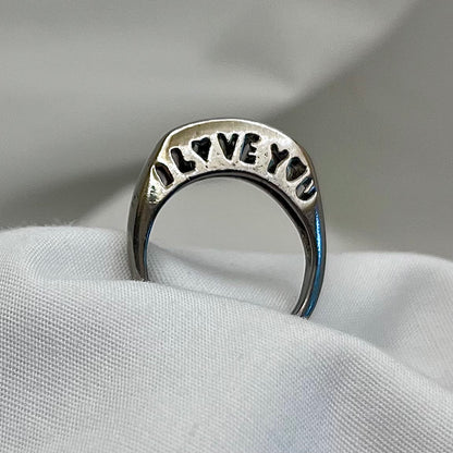 I Love You Cut Out Ring