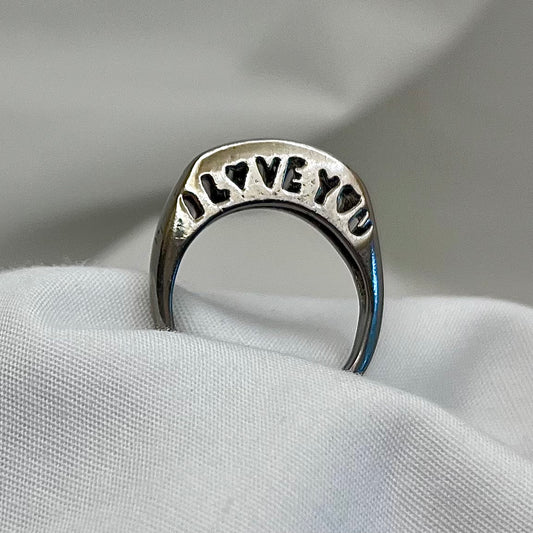 I Love You Cut Out Ring