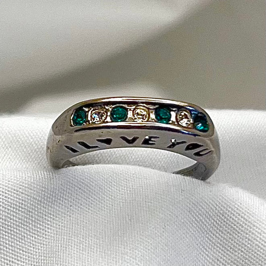 I Love You Cut Out Ring