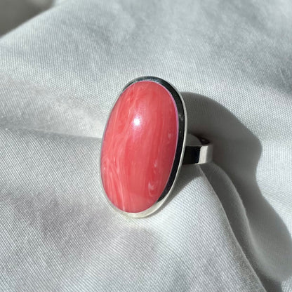 Sterling Rhodochrosite Ring