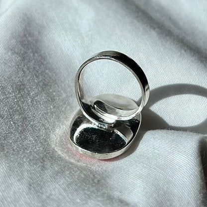 Sterling Rhodochrosite Ring