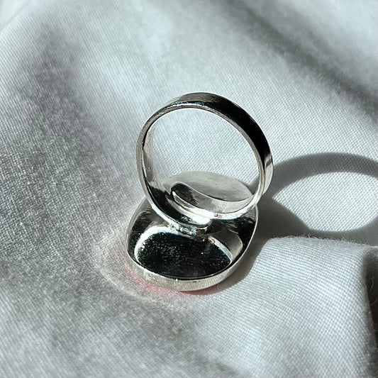 Sterling Rhodochrosite Ring