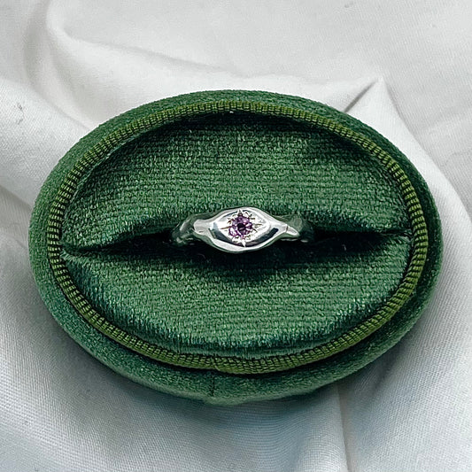 Pink Sapphire Starburst Ring