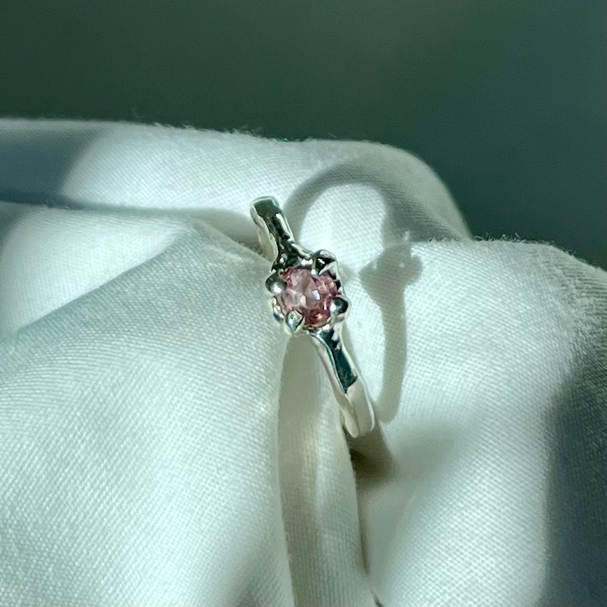 Pink Spinel Ring