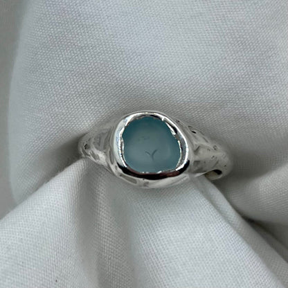 Light Blue Hawaii Sea Glass Ring