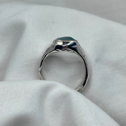 Light Blue Hawaii Sea Glass Ring