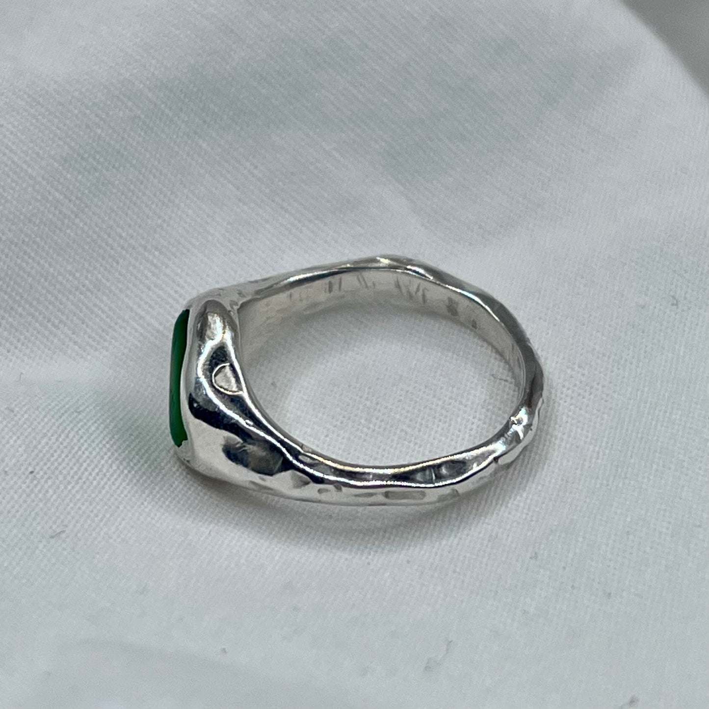 Green Hawaii Sea Glass Ring