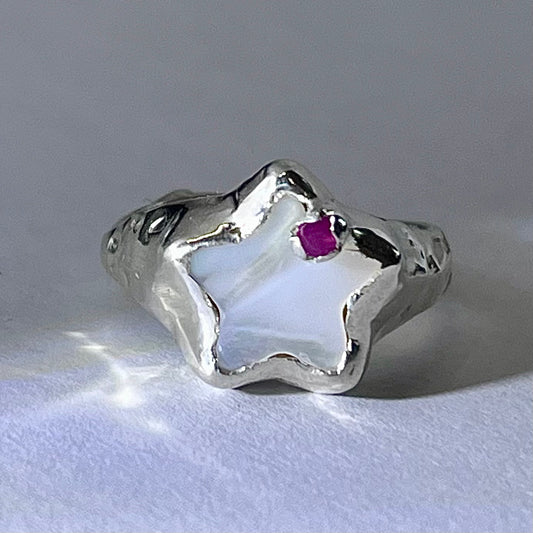 Ruby Star Ring