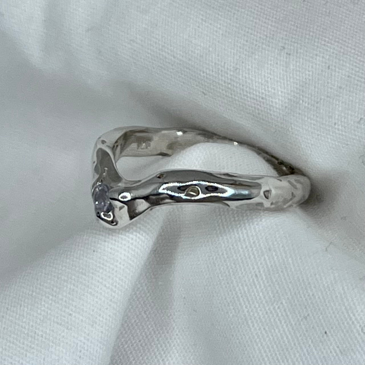 Sapphire Wishbone Ring