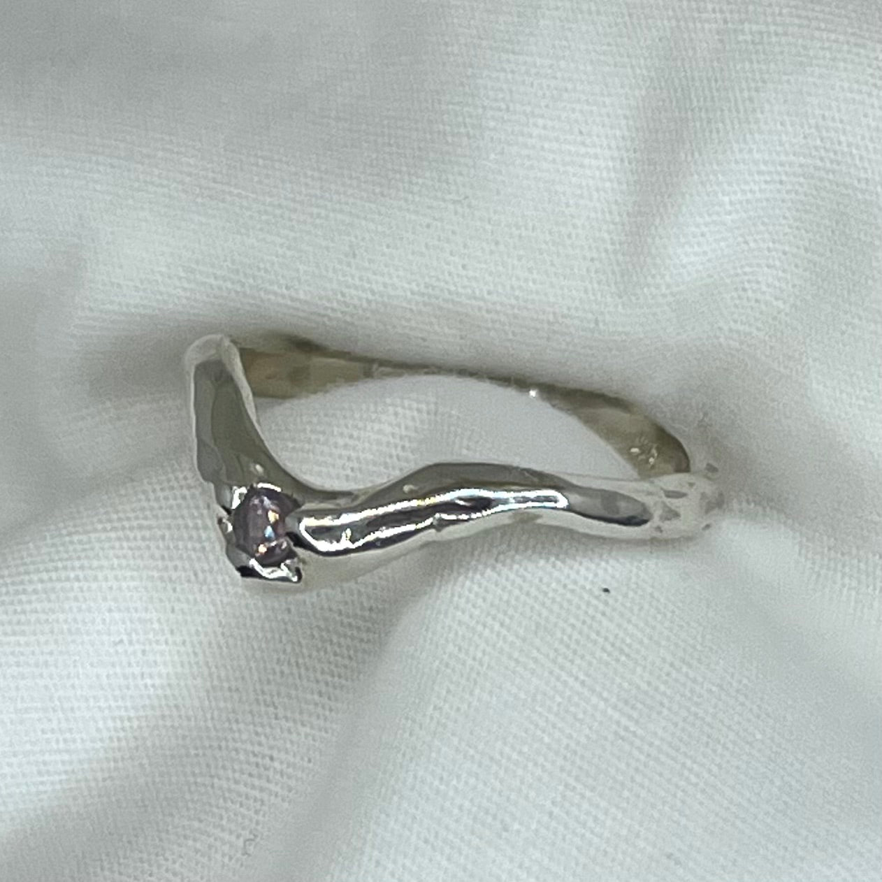 Sapphire Wishbone Ring