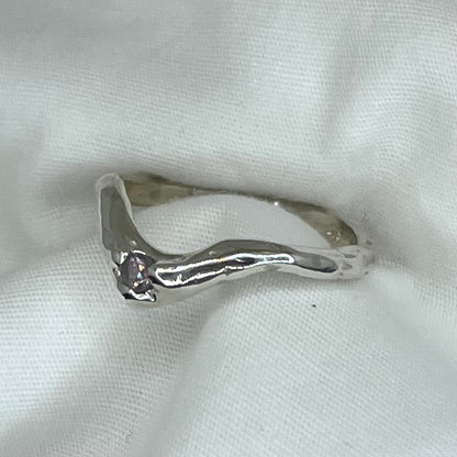 Sapphire Wishbone Ring