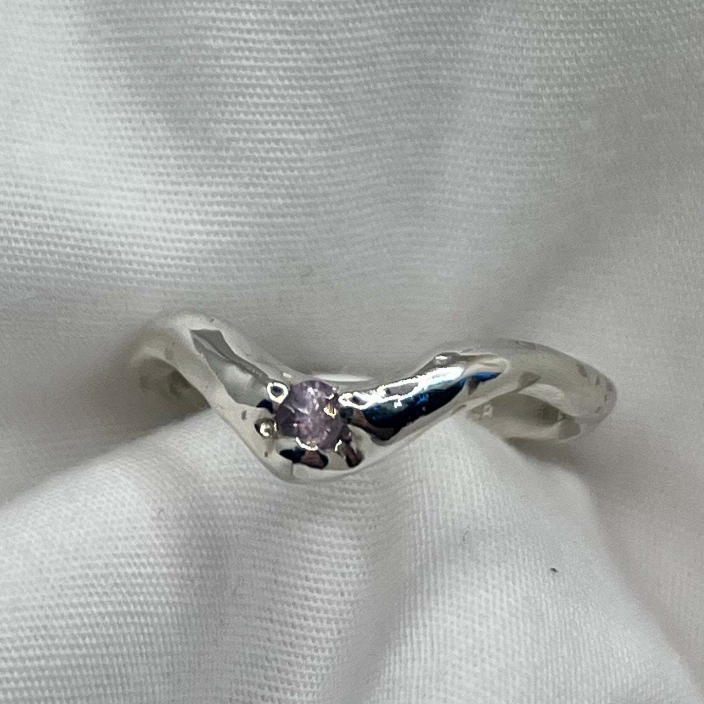Sapphire Wishbone Ring