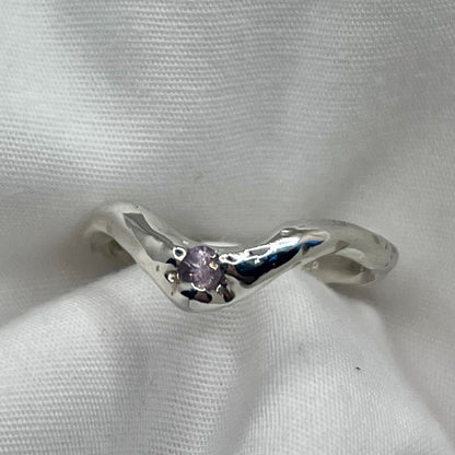 Sapphire Wishbone Ring