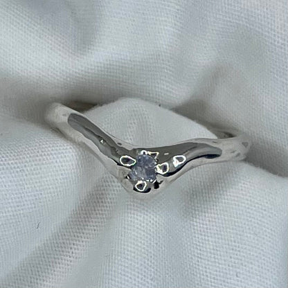 Sapphire Wishbone Ring
