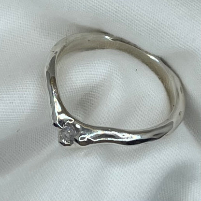 Sapphire Wishbone Ring